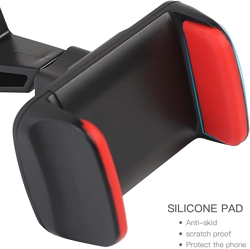 Miniatura 5 de JeCar Soporte multifuncional para teléfono JK, teléfono 2 en 1 y soporte Walkie Talkie para Jeep Wrangler 2007-2010 JK JKU, rojo