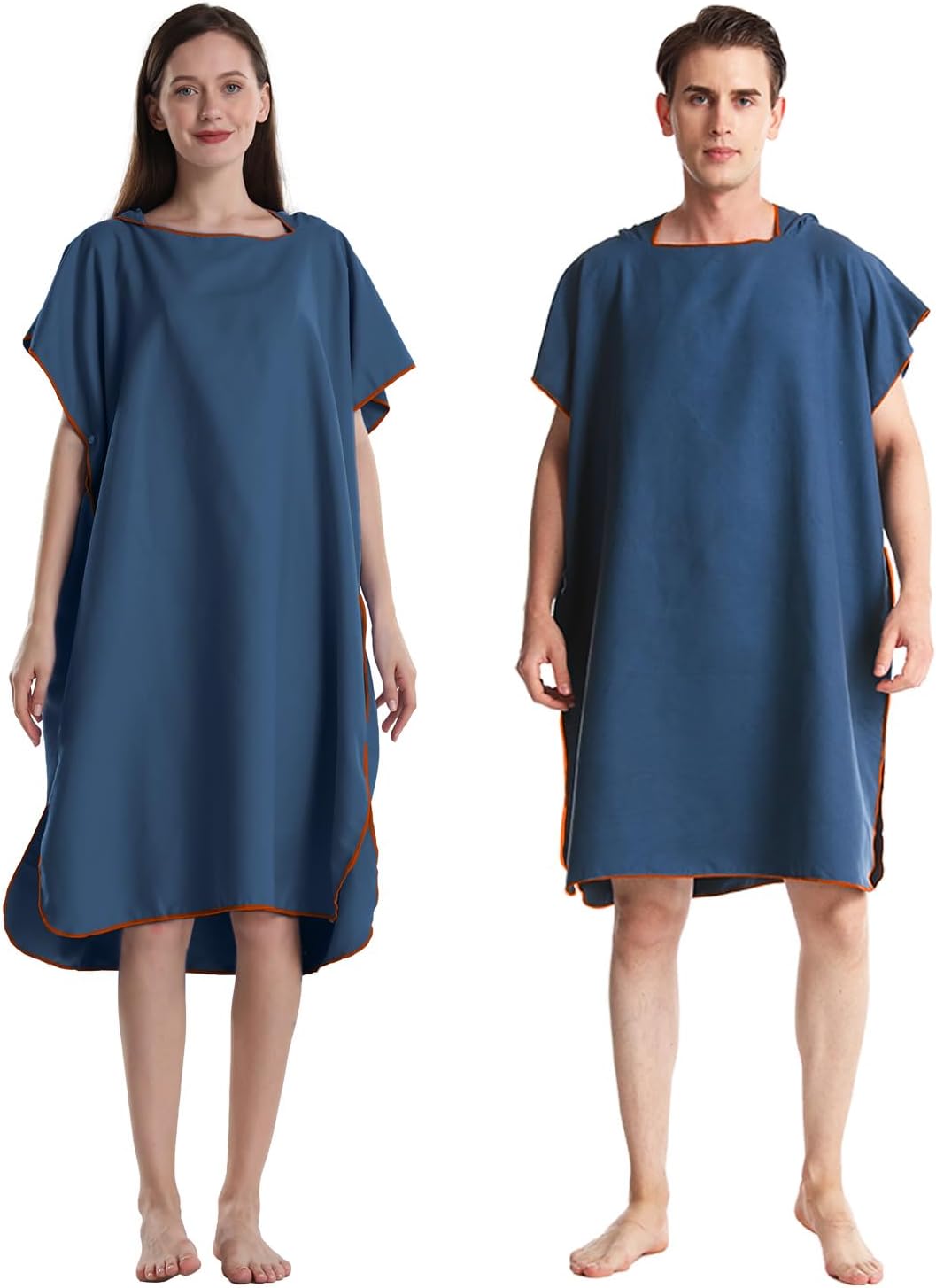 Rantizon Changing Robe Towel Poncho, Beach Changing Robe With Hood