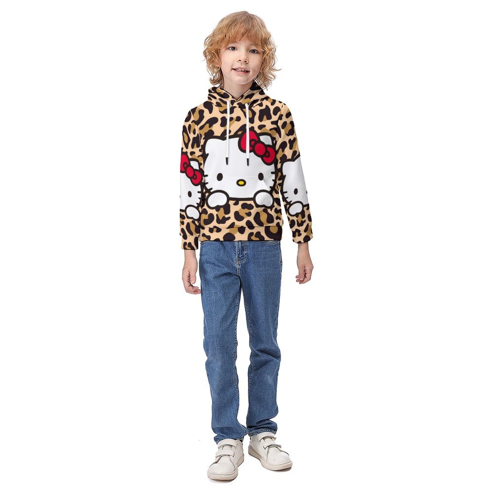 Amazon.co.jp: ハローキティ 豹柄 ヒョウ 紋 キッズ パーカー