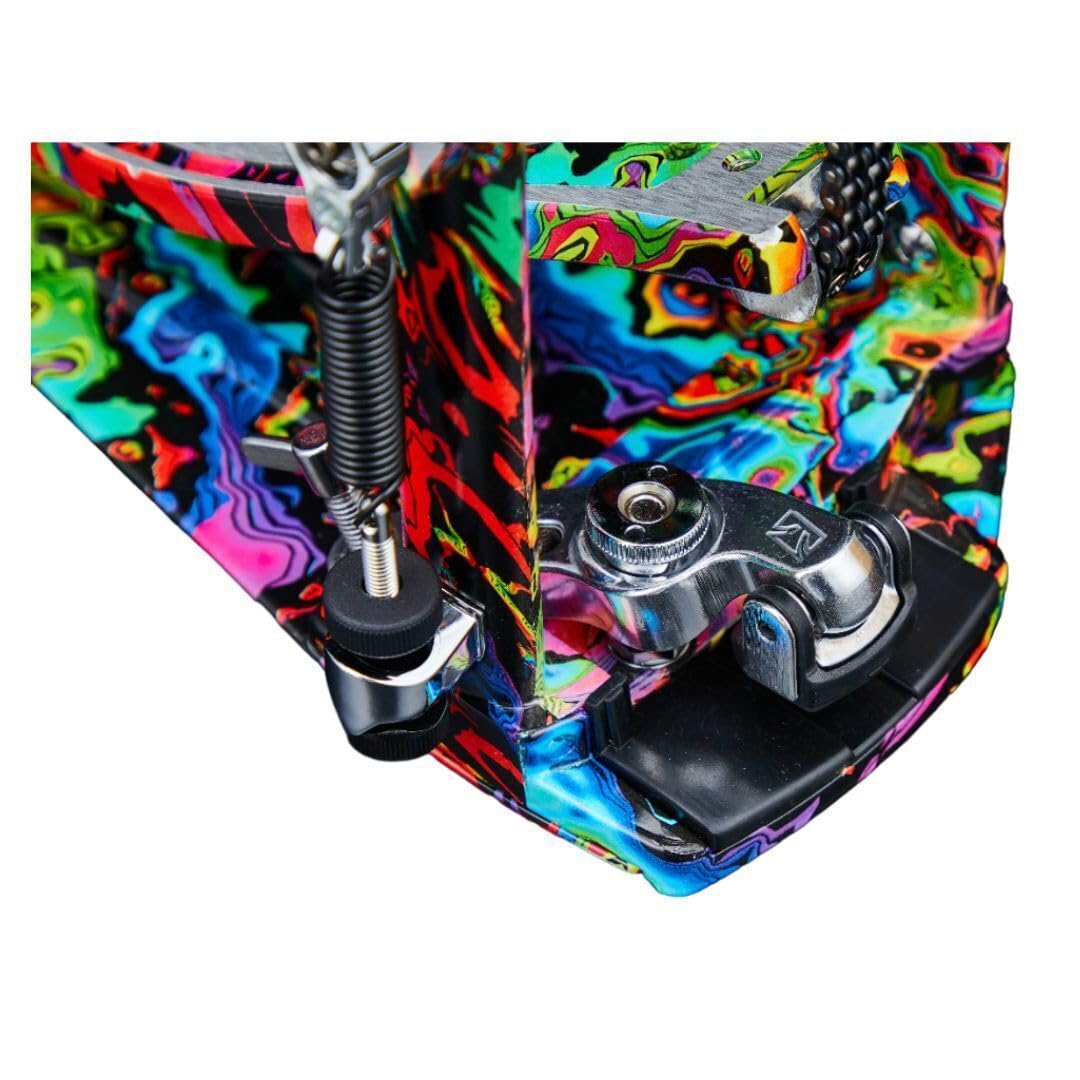 Tama HP900PMPR Einzelpedal Iron Cobra Power Gilde Psychedelic Rainbow - Pedale per batteria