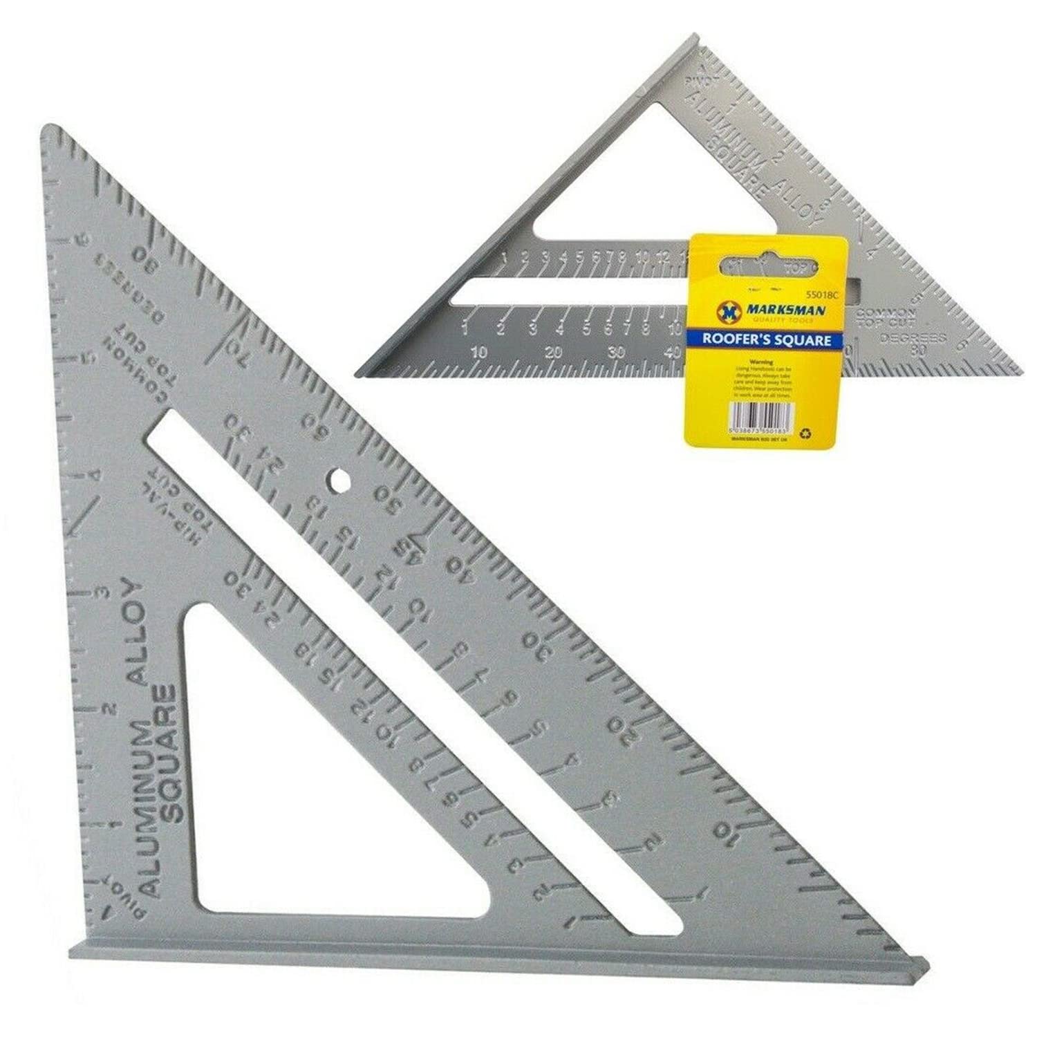 Aluminium Alloy Roofing Square Layout Roofer Angle Measuring Triangle Guide Tool
