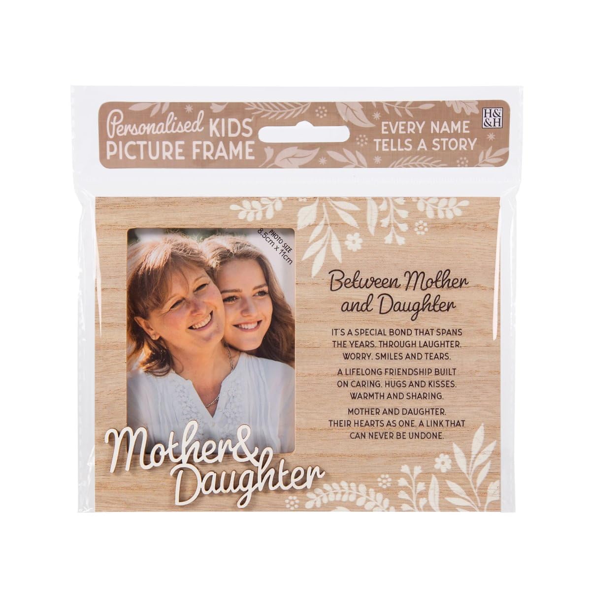 Personalised picture frames (Mother & Daughter), 10 cm x 20 cm