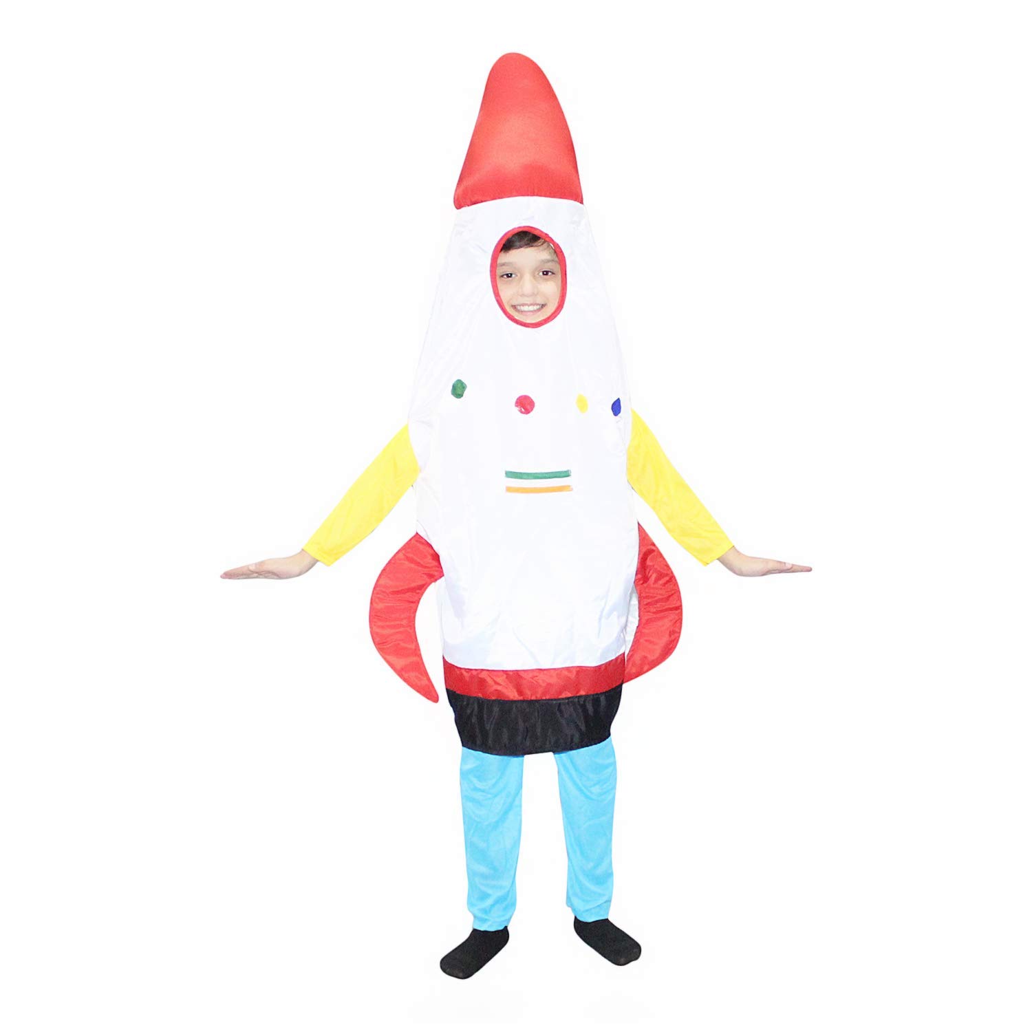 Kaku Fancy Dresses Rocket Costume/Object Fancy Dress Costume for Kids -Multicolor, Free Size, for Boys & Girls-image-12