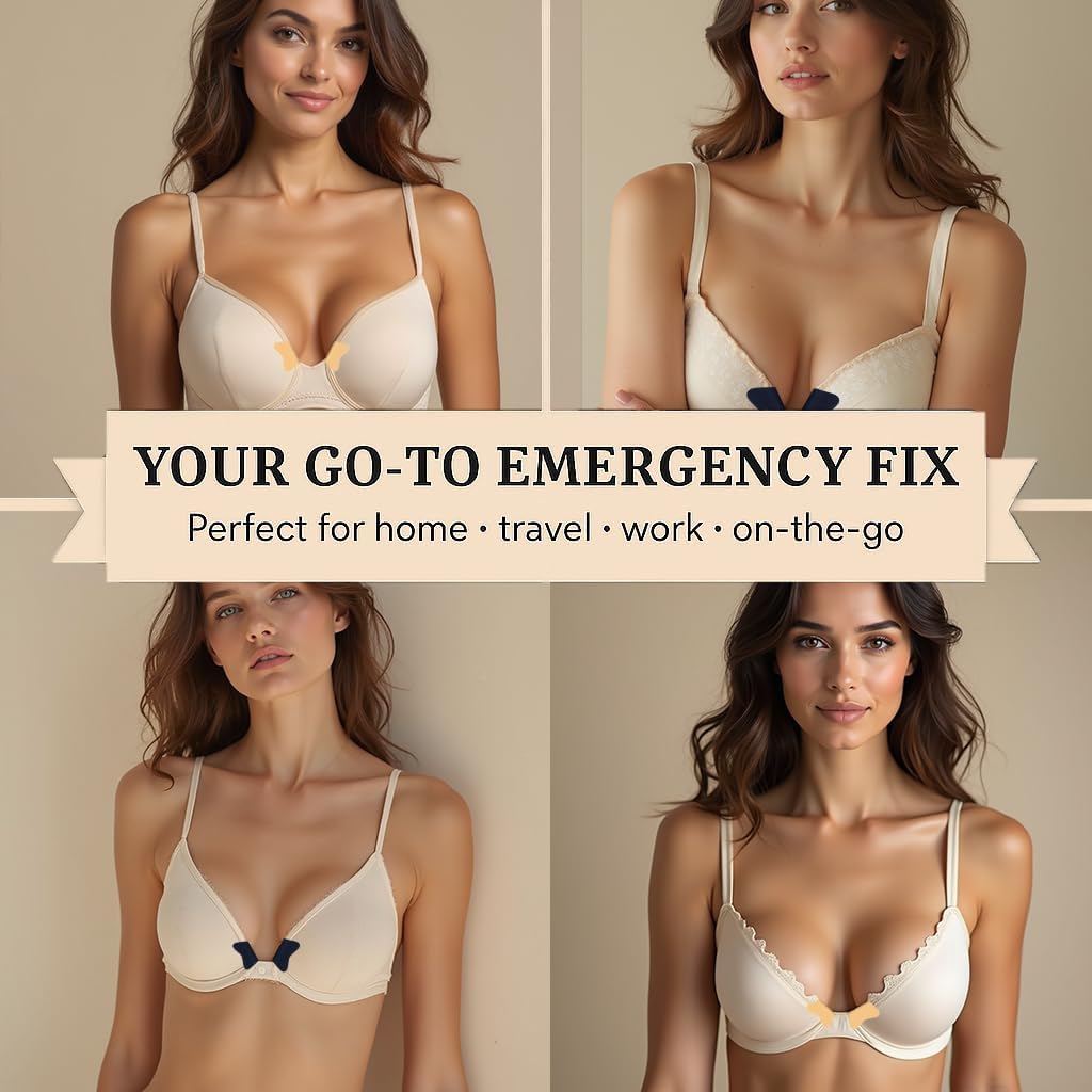 Bra Underwire Repair Self-Adhesive Patches – No-Sew Fabric Fix Kit for Broken Underwire – Easy Bra Repair Solution for Lasting Comfort and Support