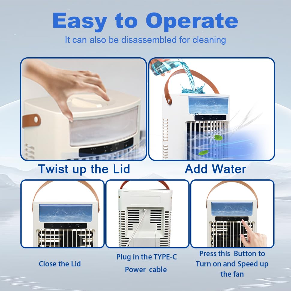 Portable-Air-Conditioners-air-cooler-1000ML-Cooling-fan-Air-Conditioner-5-Wind-Speed-7-LED-Light-3-Cool-Mist-246-Timer-USB-Cooling-Fan-for-home-office-outdoor