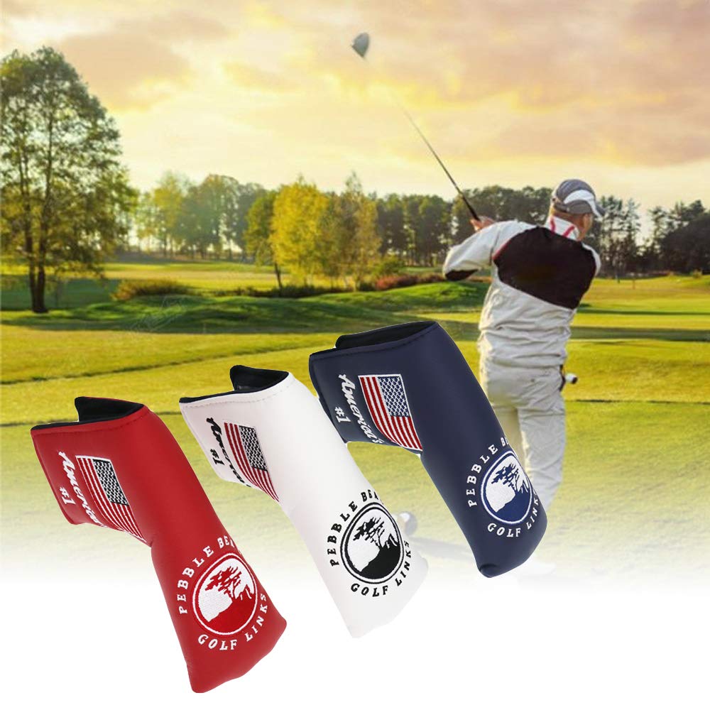 Pebble Beach Couvre-fer pour putter Motif drapeau américain Scotty Cameron Ping