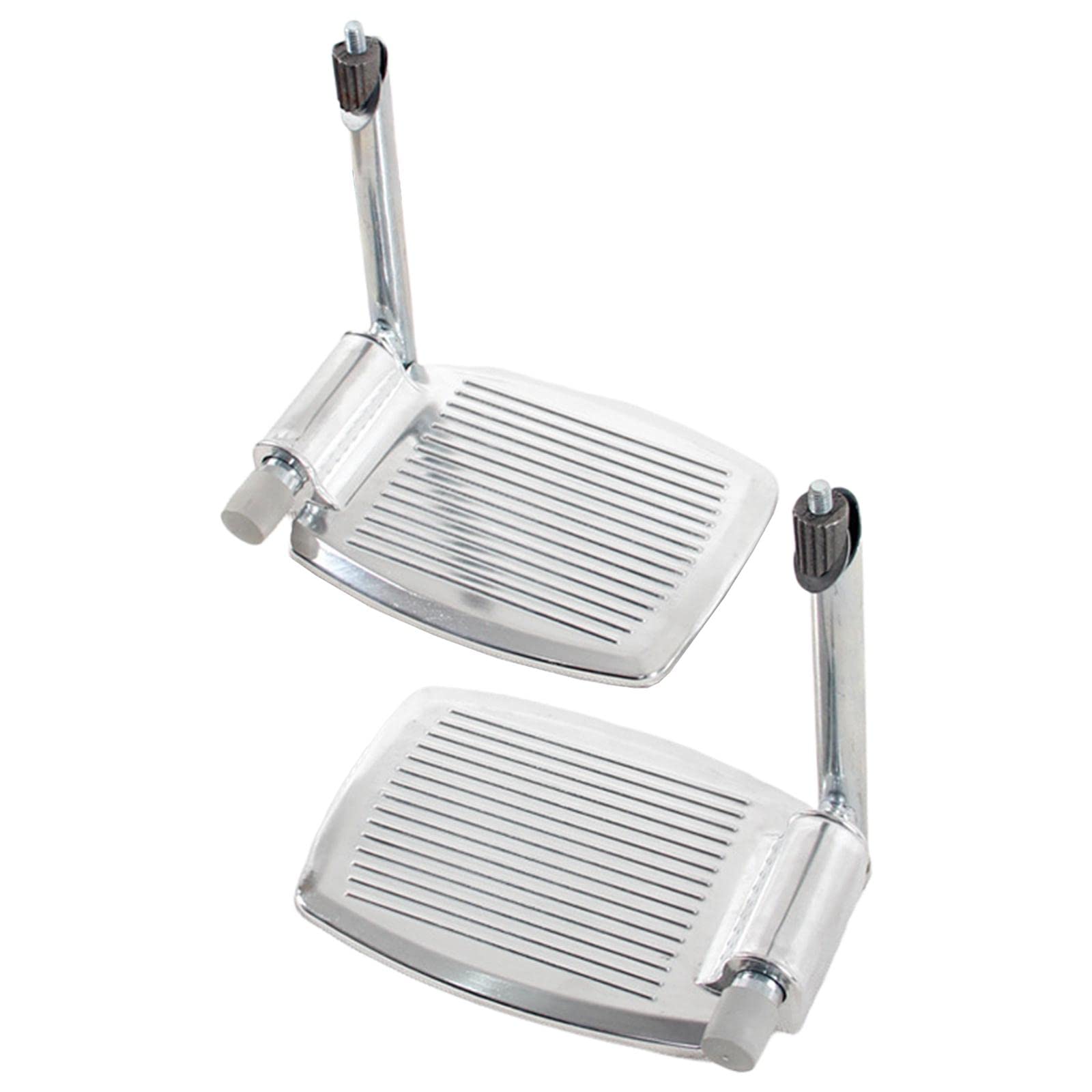 Reposapiés para Silla de Ruedas Duradero, Desmontable, de Alta Calidad, a Prueba de Arañazos, Manual, para Sillas de Ruedas, Pedal Universal, Piezas P, Aluminio con poste