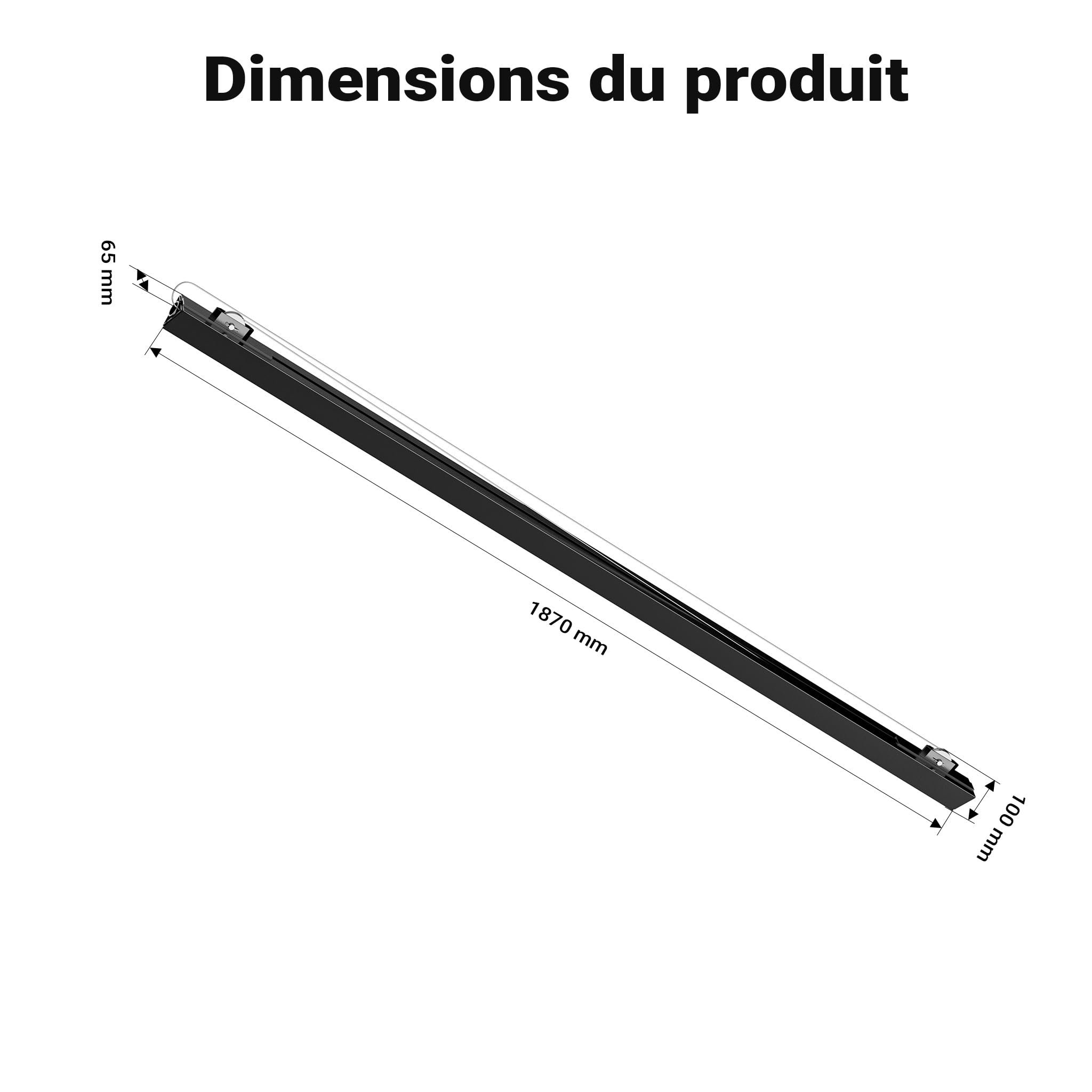 Wiltec Extension rallonge 140 cm pour Lève plaques de plâtre XXL, Lève panneaux - Lève-plaque Monte panneau Aide montage Plaquisterie Construction - noir
