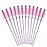 G2PLUS 500PCS Crystal Eyelash Mascara Brushes Wands Applicator Makeup Kits Mascara Wands Lash Spoolies for Eyelash Extensions and Eyebrow Brush (Pink)