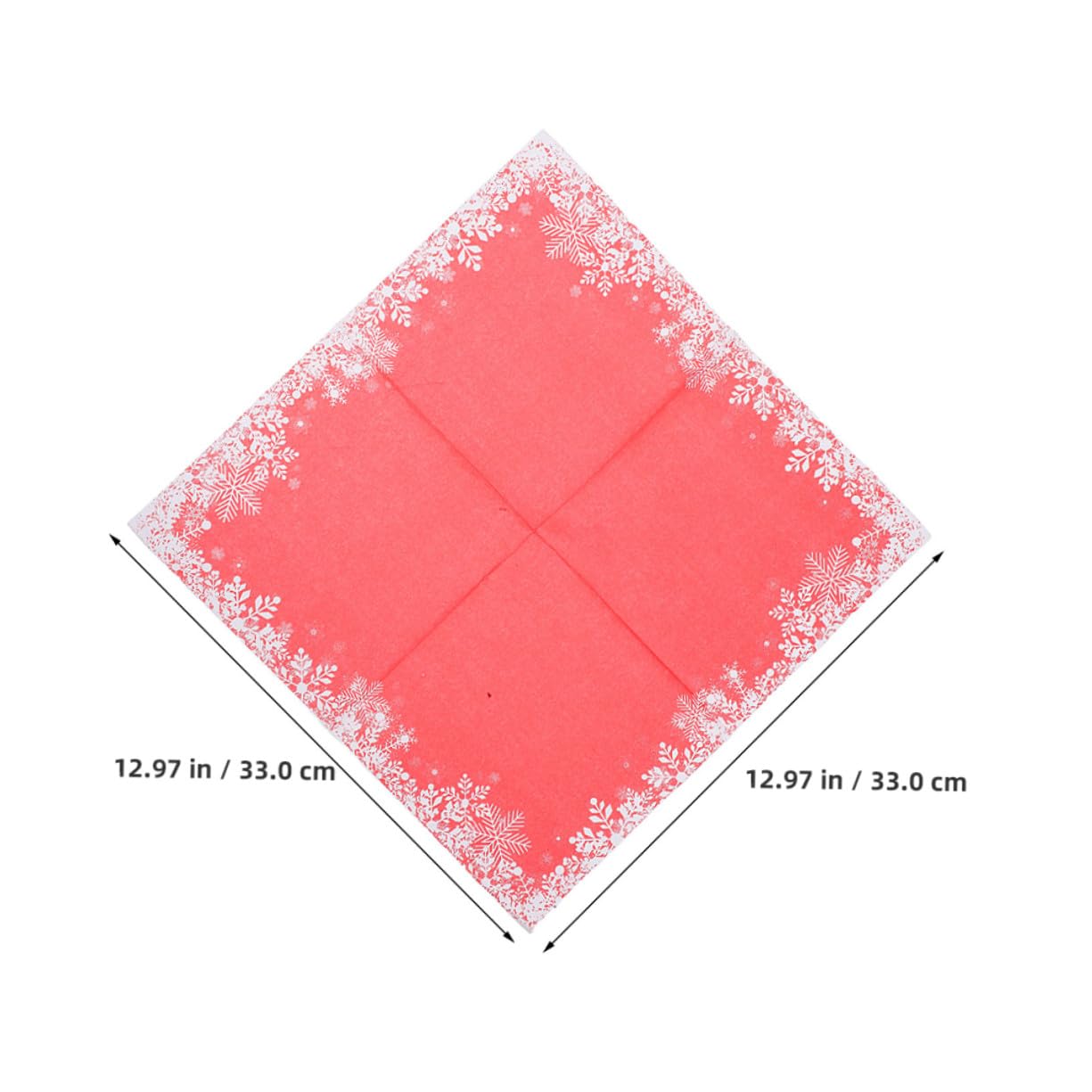 Healvian 120piezas Servilletas Desechables Rojas Copos Papel para Fiestas Navideñas Decoración de Mesa Elegante para Cenas y Celebraciones