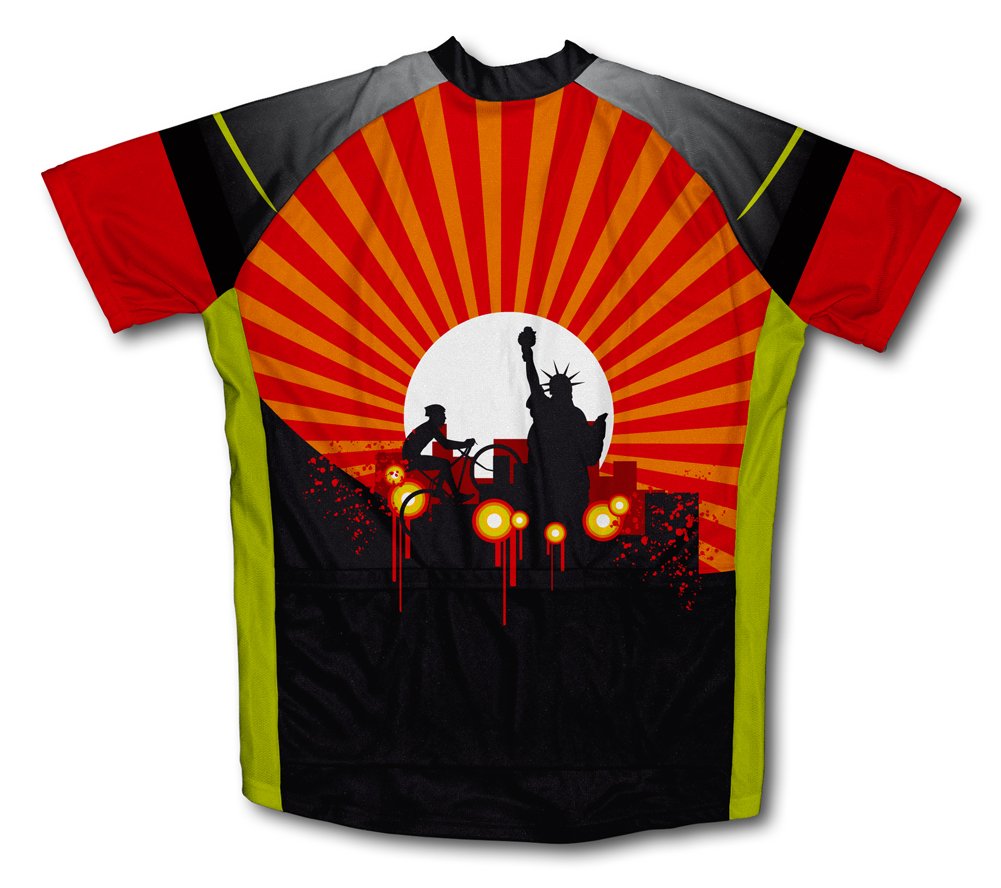 ScudoPro Biker That Never Sleeps Short Sleeve Cycling Jersey for Men - Size M Black