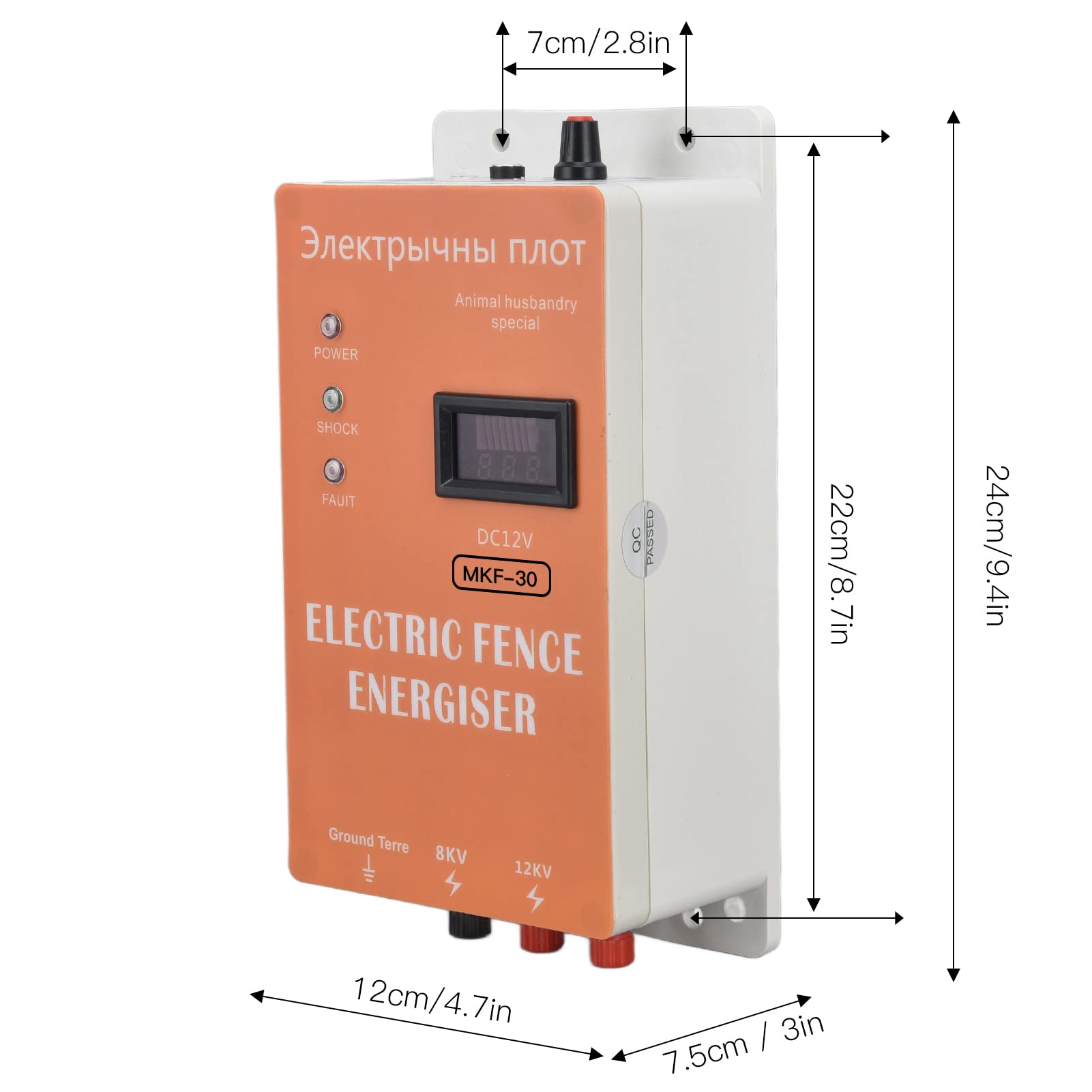 Amazon.co.jp: 30KM電気柵エナジャイザー安全な高電圧パルスアニマル 