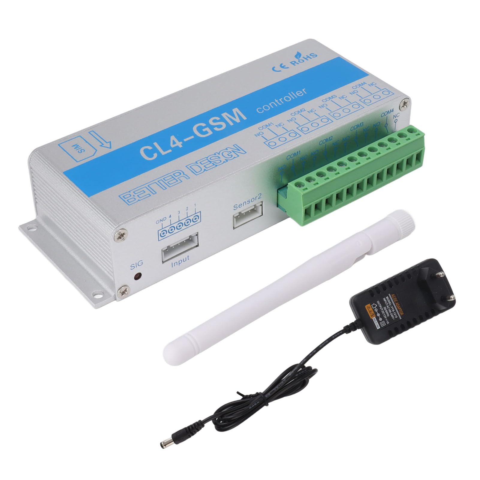 GSM Gate Opener, RTU5024 4G SMS Mobiele Telefoon Toegang Controller Afstandsbediening Schakelaar SMS Deurbediening, Smart ID Herkenning WiFi Afstandsbediening Schakelaar Relais