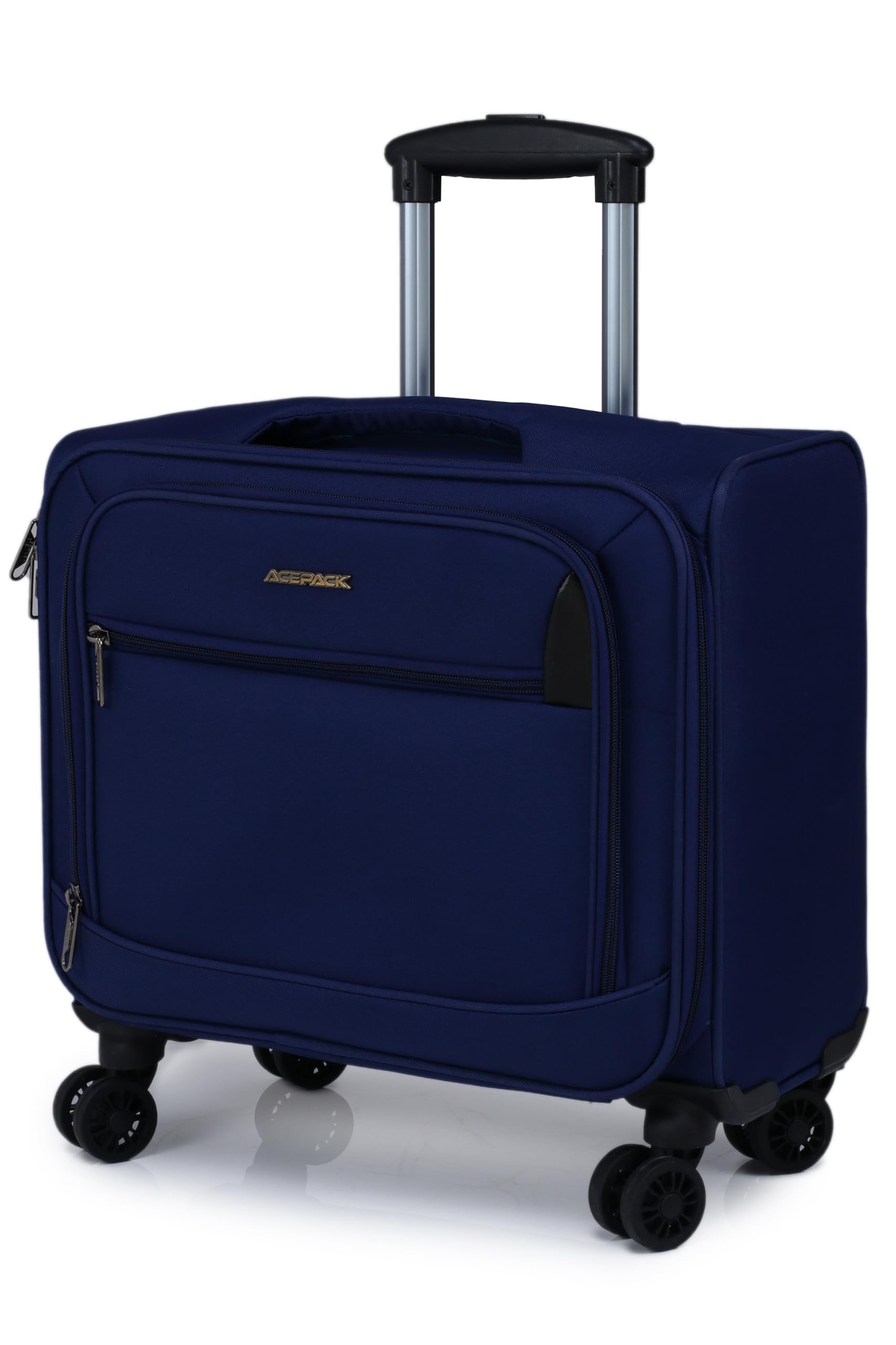 Verage Acepack Berlin Polyester Four Wheels Laptop Trolley/Travel Bag Overnigter Luggage (Blue)