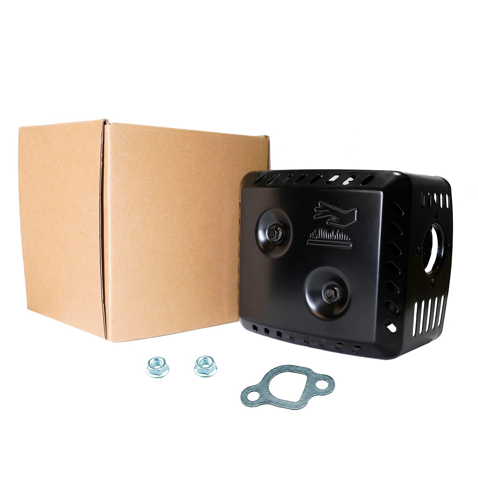 JMCHstore Silenciador de escape para Coleman CT200U BT200X KT196, silenciador para Baja MB165 MB200 Doodlebug Mini Bike, Axis M200, Mini Bikes 212CC, Hisun 196cc Engine, Go Karts