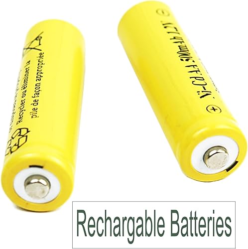 Miniatura 3 de Paquete de 12 baterías recargables de níquel cadmio de 1.2 V AA de 500 mAh para luces solares, iluminación de paisaje de césped (tamaño AA)