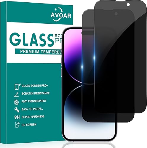 Paquete de 3+3 protectores de pantalla de vidrio para iPhone 14 Pro Max con protector de lente de cámara, película de vidrio templado transparente