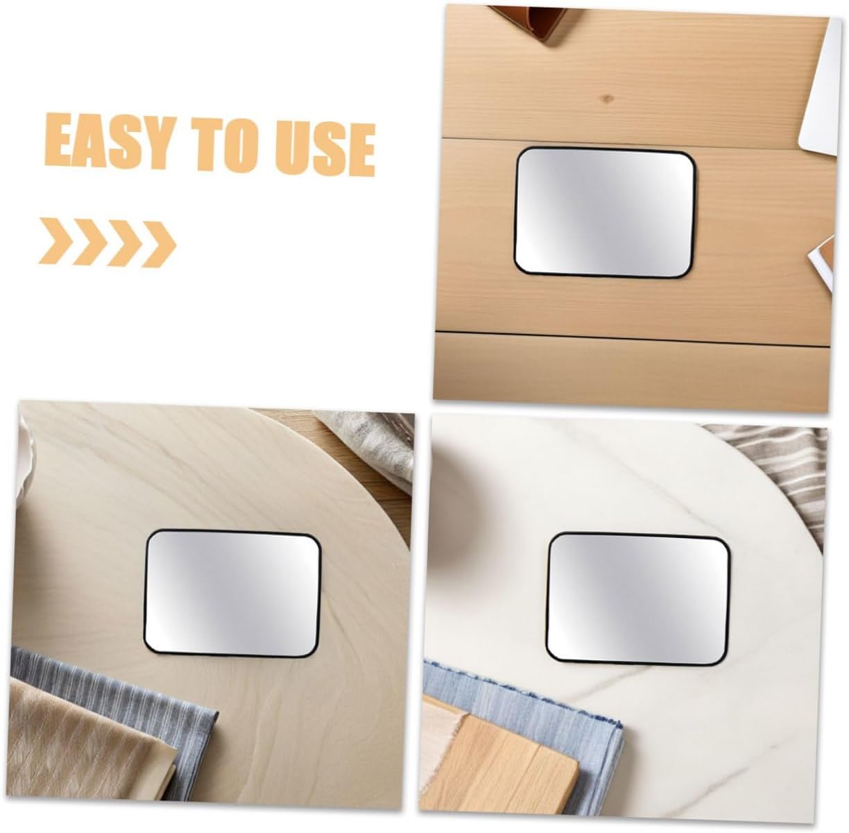Car Mirror for Rear Facing Seats Shatterproof Wide Angle Rearview Mirror with 18.8x13.5cm Dark Geometric Design Safety Seat for Travel and Long Trips