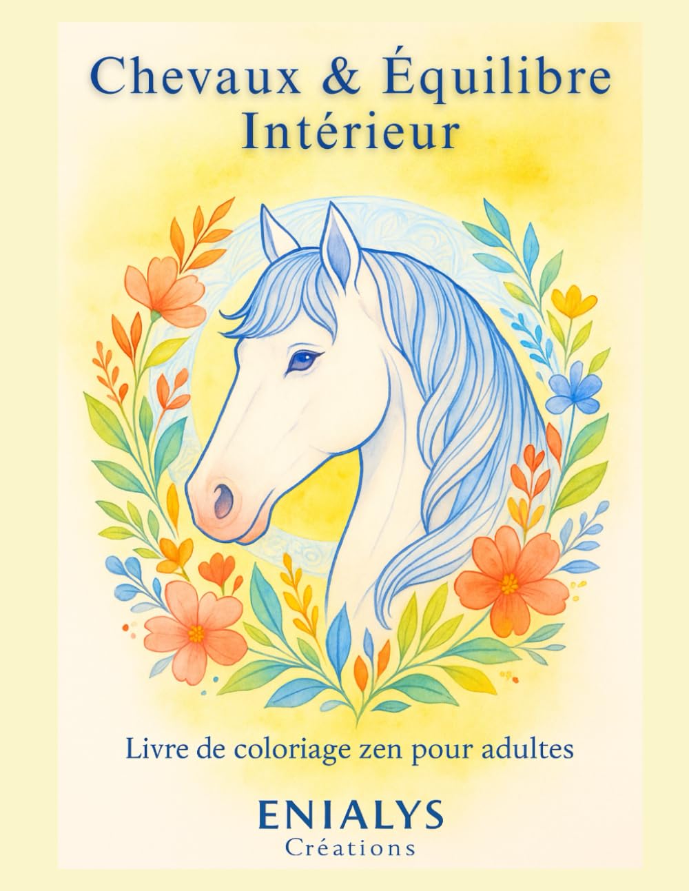 CHEVAUX & EQUILIBRE INTERIEUR: Livre de coloriage zen pour adultes