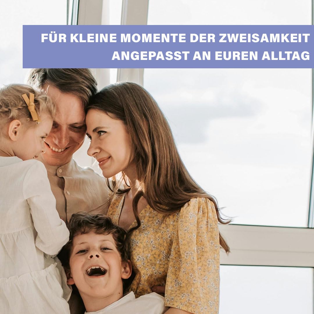Eltern-Box | 100 Gesprächsimpulse & Mini-Dates für Paare | Mehr Paarzeit im Alltag & Date-Nights | Erlebnisbox Hochzeit, Geburtstag | Made in Germany