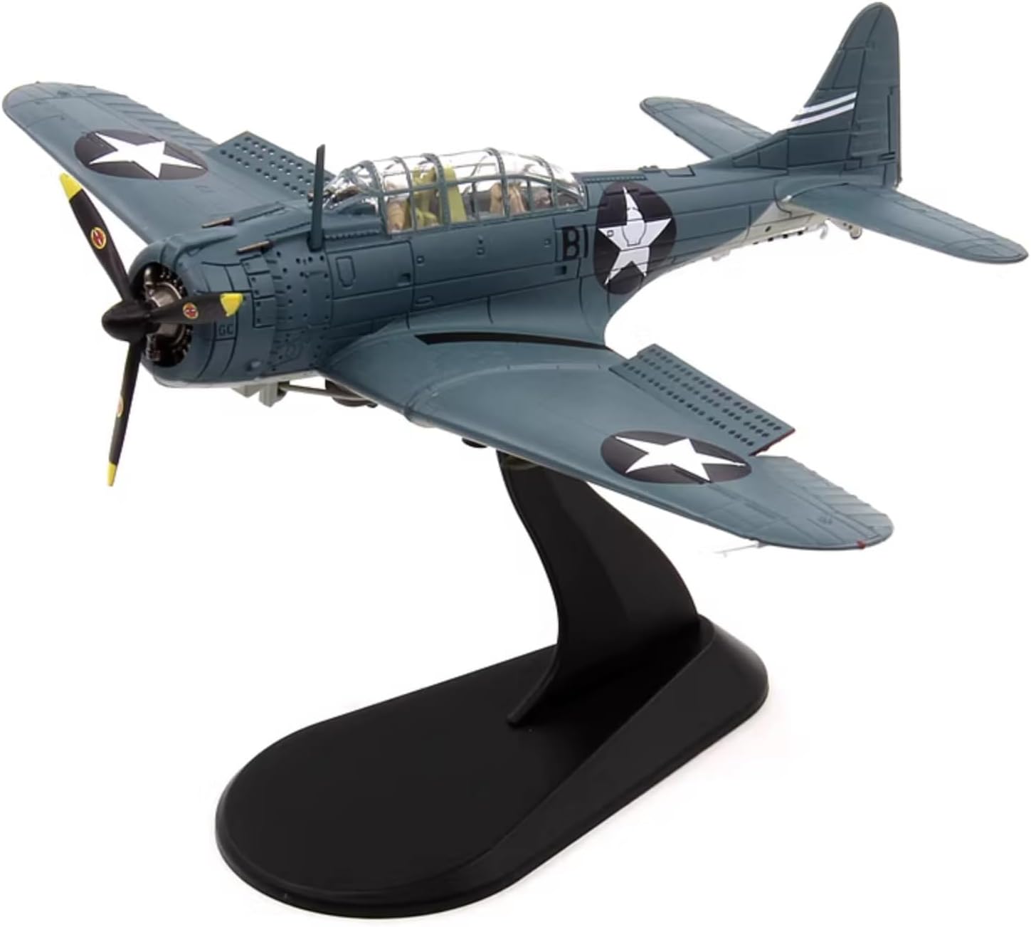 DAGIJIRD Simulation Alloy Aircraft Model 1/72 Scale WWII United States Navy SBD Dauntless Dive Bomber Fighter Model