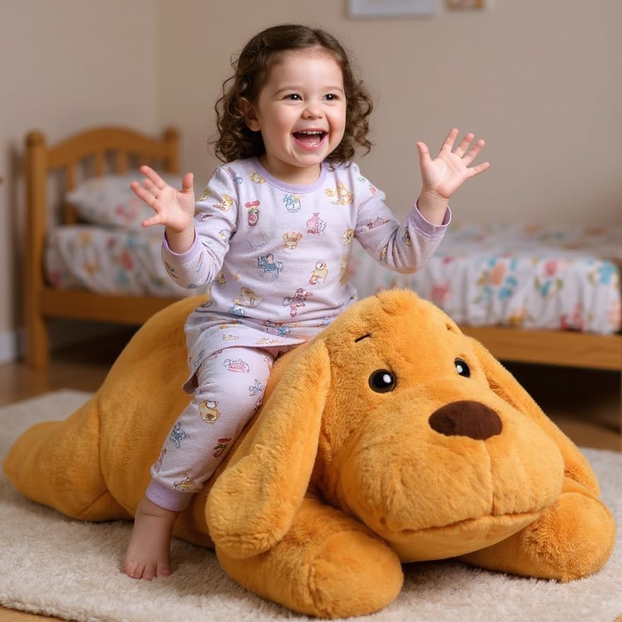 Dog Stuffed Animal, Giant 32" Stuffed Puppy,Large Soft Plush Toy Birthday Party Gifts for Kids Girls Boys - Image 5