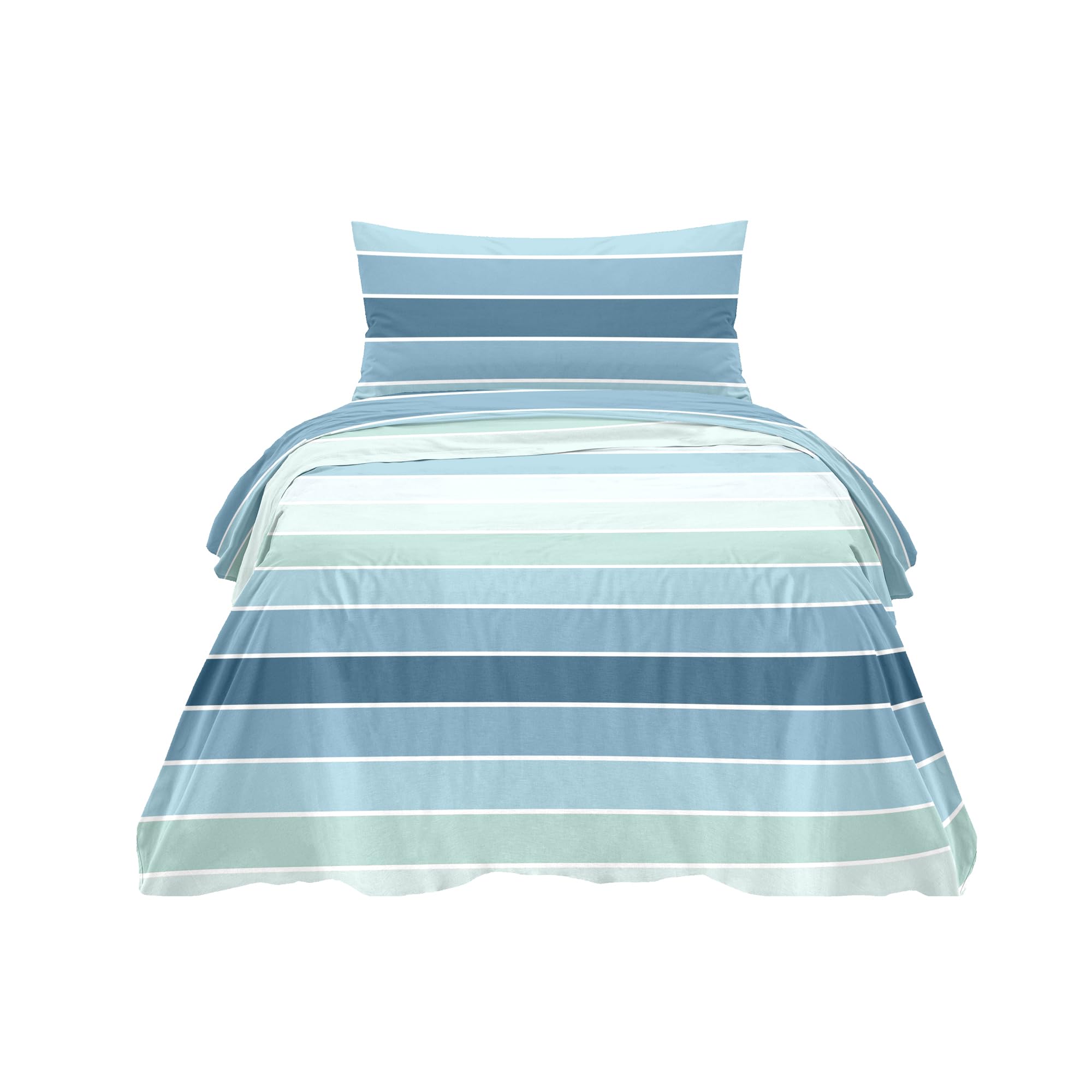 Ruggeri - Set Lenzuola - Singolo - Made in Italy - 100% Puro Cotone - Collezione Essential (Righe)