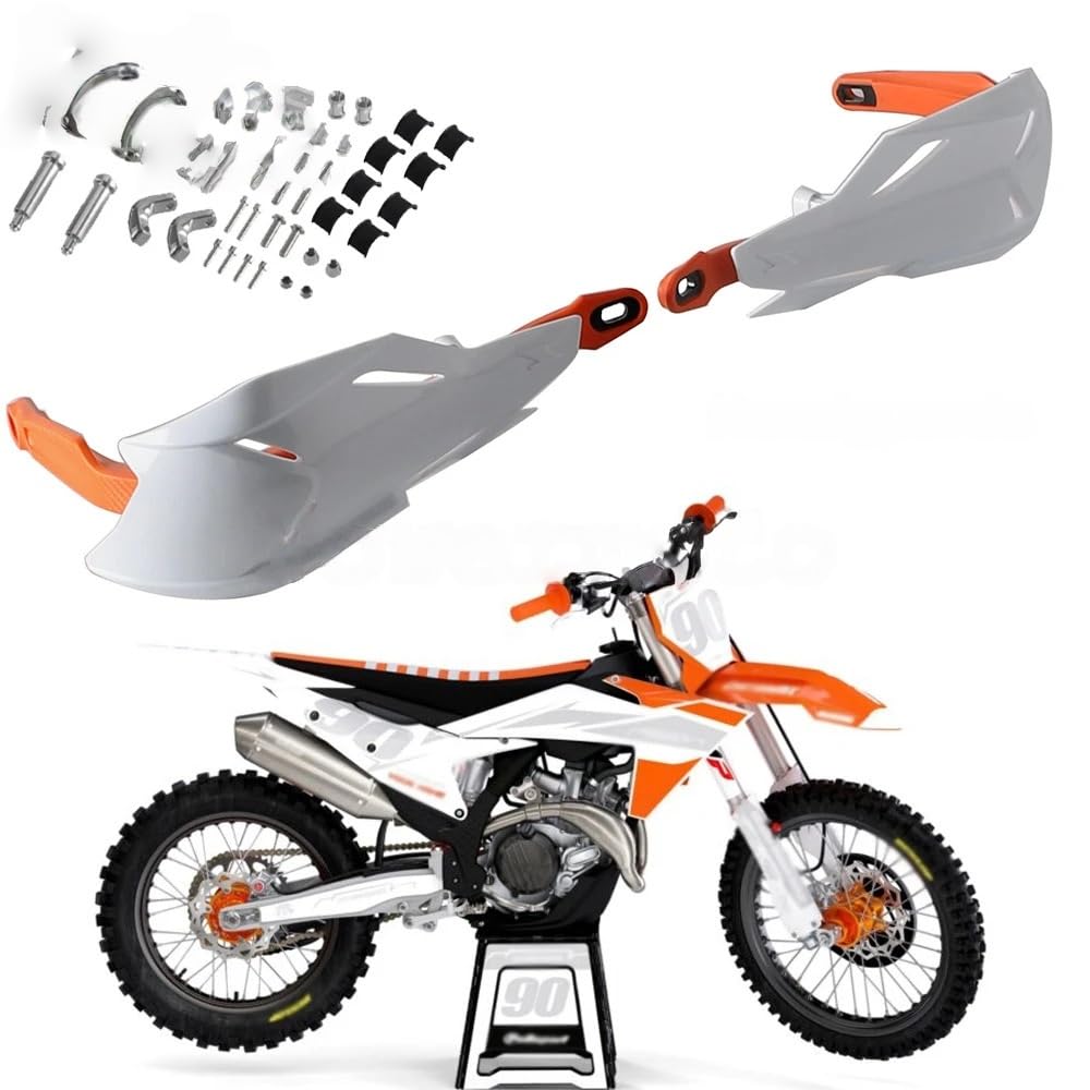 Protector de Manillar Deflector Viento Protector d para SX SXF XC W 125-530 MX 200 250 22/25mm | Guardamanos de motocross para moto de cross, manillar de mano para motocicleta, protectores de barra