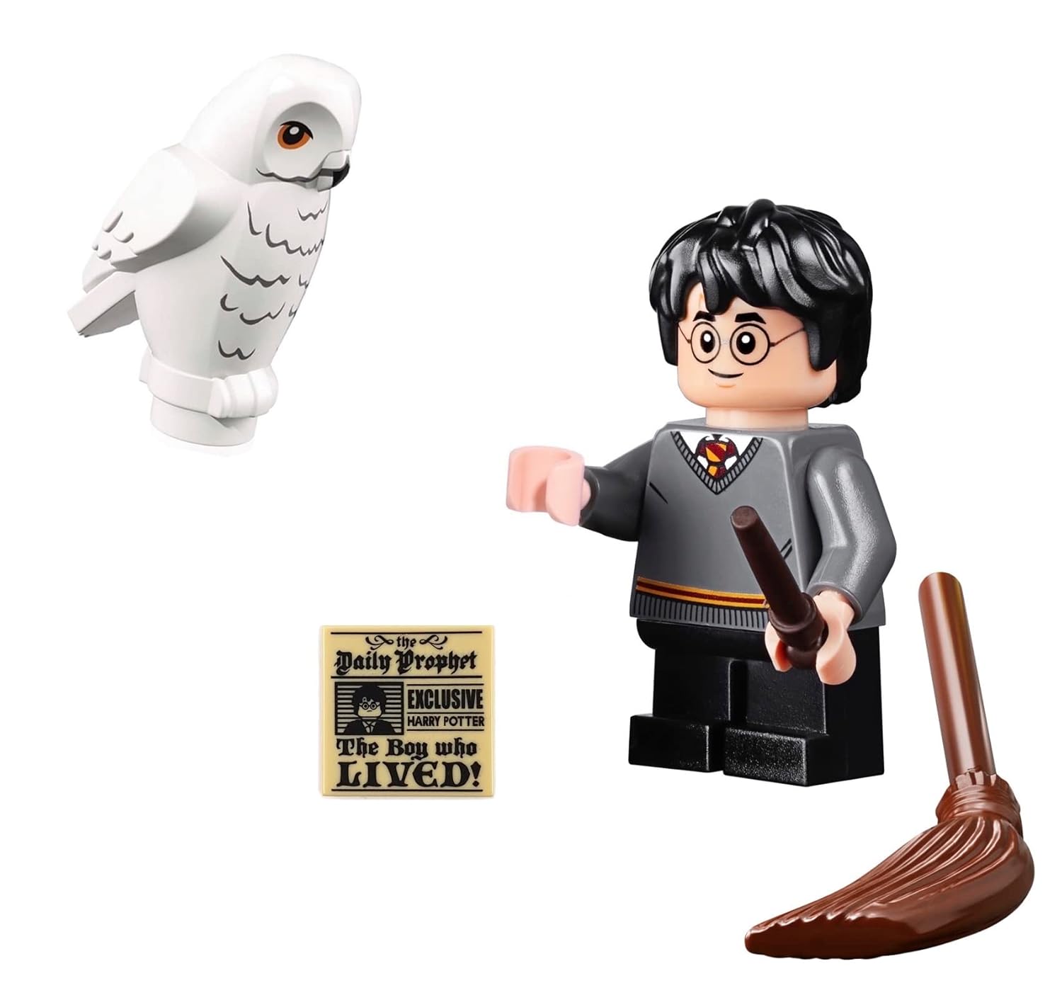 LEGO 2018 Harry Potter Minifigure - Harry Potter with Owl Broom Wand 75954