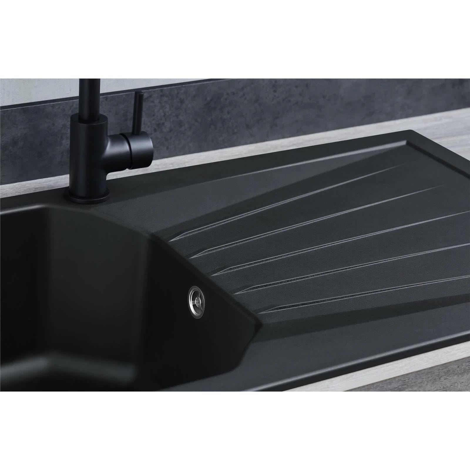 LD780BL Fregadero Negro 1 Seno con Escurridor Composite BIO