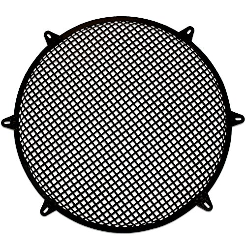 Exclusive Special Goldwood Subwoofer Grille and Hardware 18" Steel Waffle Speaker Woofer Grill Black (SWG-18C)