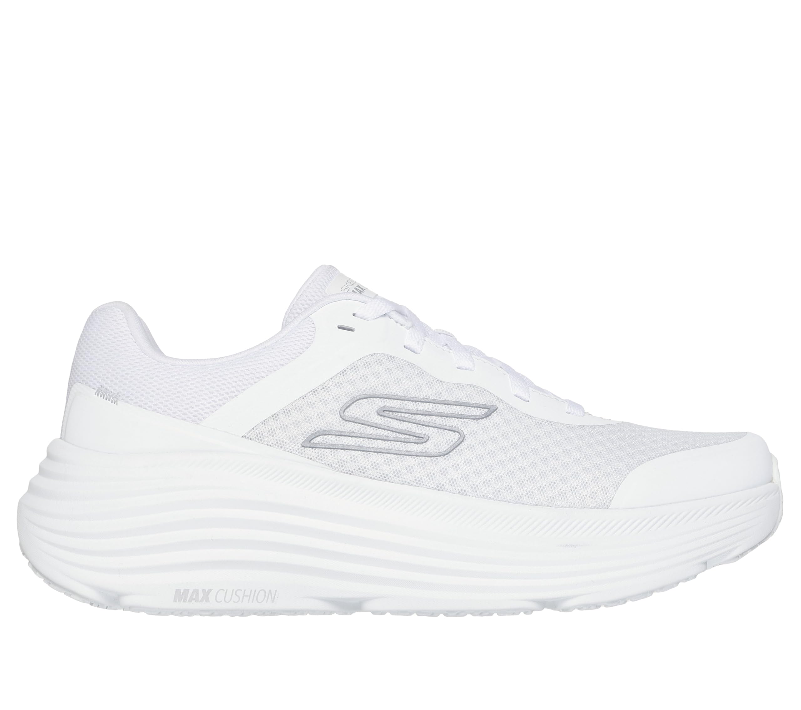 Skechers Herren Max Cushioning Endeavour Sneaker, Weiss/opulenter Garten, 44 EU – Ansicht 4