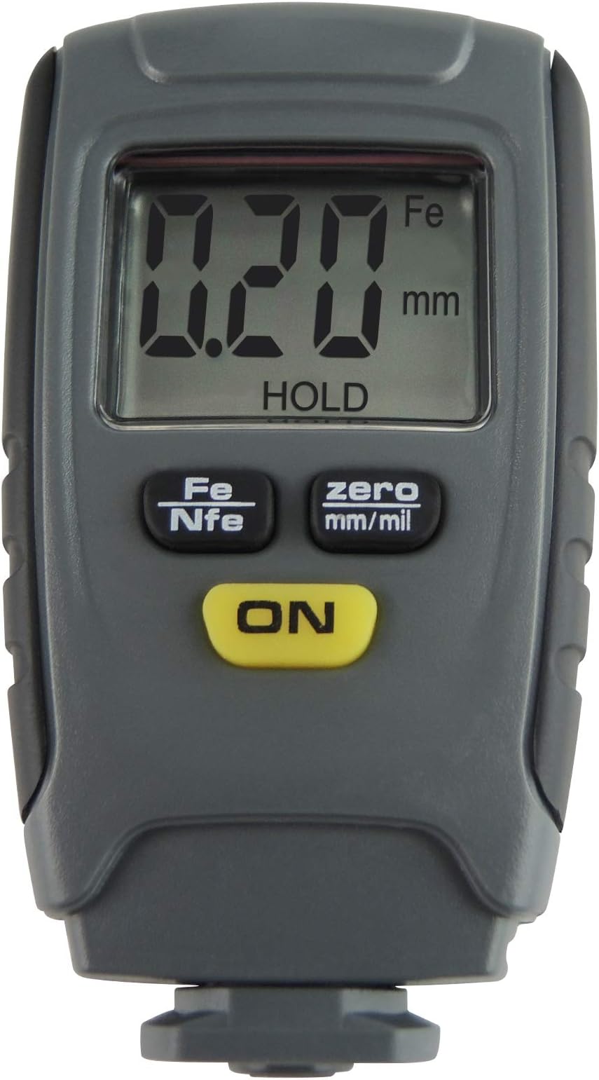 Paint Coating Thickness Gauge Meter Digital Tester 1.25mm Aluminum Iron with Black Pouch