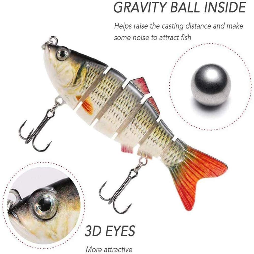 4 Esche Metallo Per Pesca - Cucchiaini Minnow Con Ami Tripli Per Mare E Acqua Dolce - Foto 7