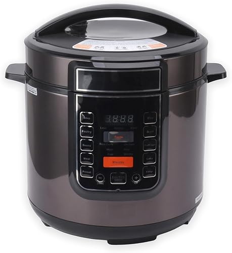 HURRISE Olla a presión eléctrica, multicocina eléctrica lenta, multicocina eléctrica 9 en 1, olla a presión eléctrica inteligente para el hogar