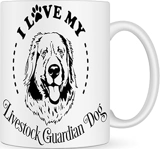 I Love my Livestock Guardian Dog Handmade Novelty Dog Breed Mug - Best Dog Mum & Dad Gifts for Dog Lovers - Customised Coffee Mug for Dog Owner - Dog Walking Gifts- Personalised Gifts for Men & Women