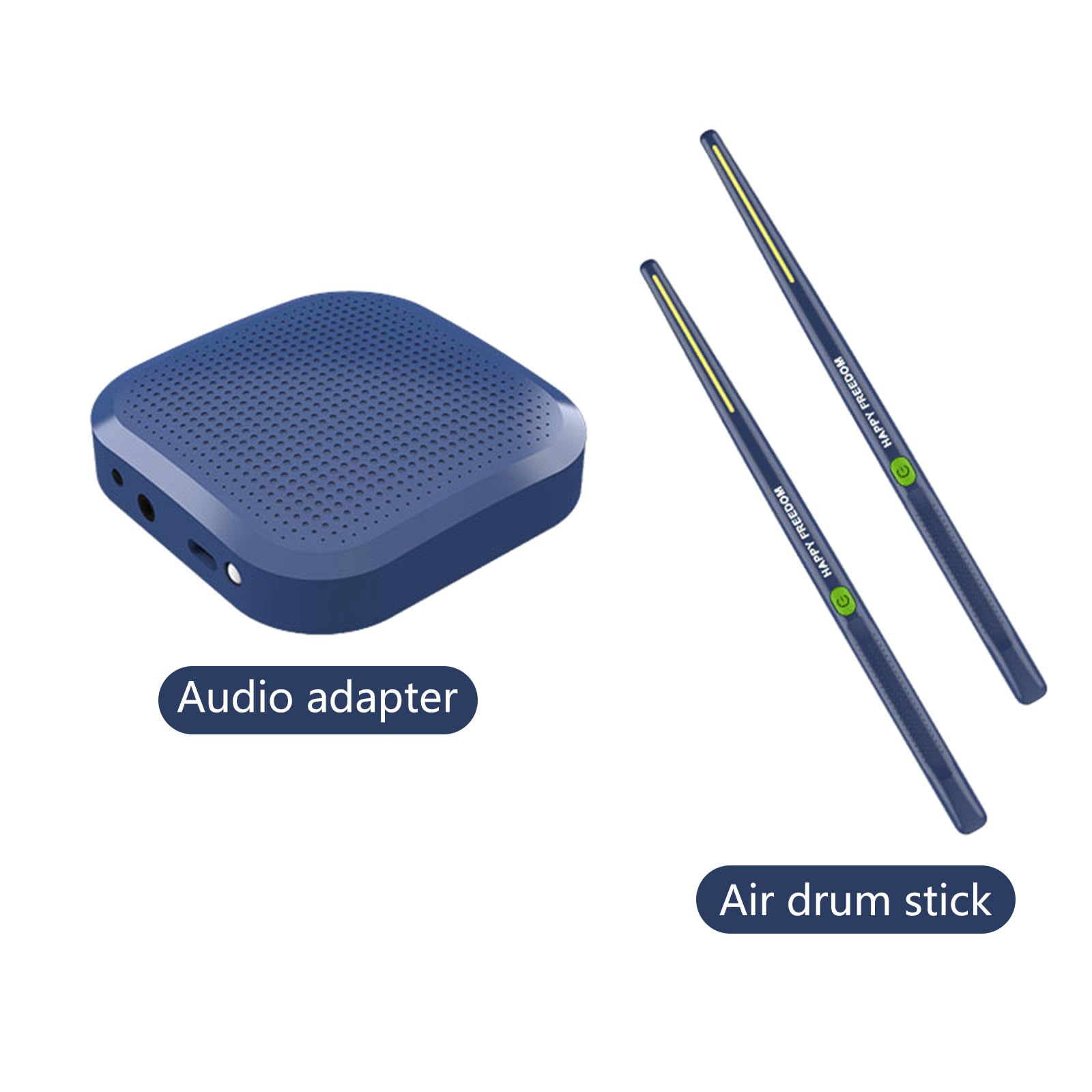Batteria virtuale portatile Batteria elettrica ad aria con bacchette Strumenti musicali a tamburo ad aria leggera per principianti