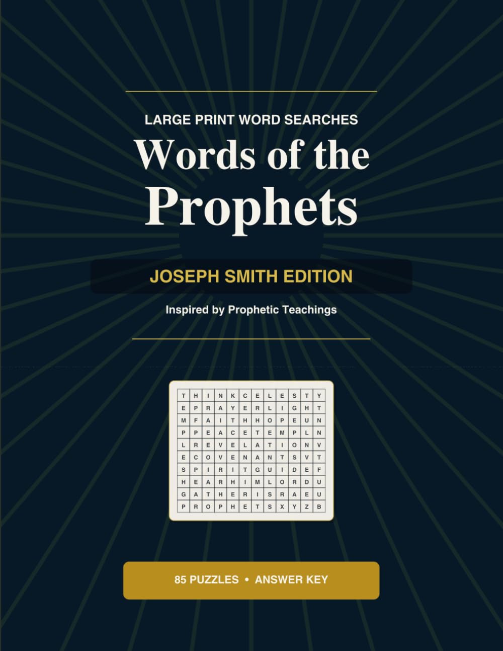Words of the Prophets: Joseph Smith Edition - Large Print Word Searches Inspired by Prophetic Teachings