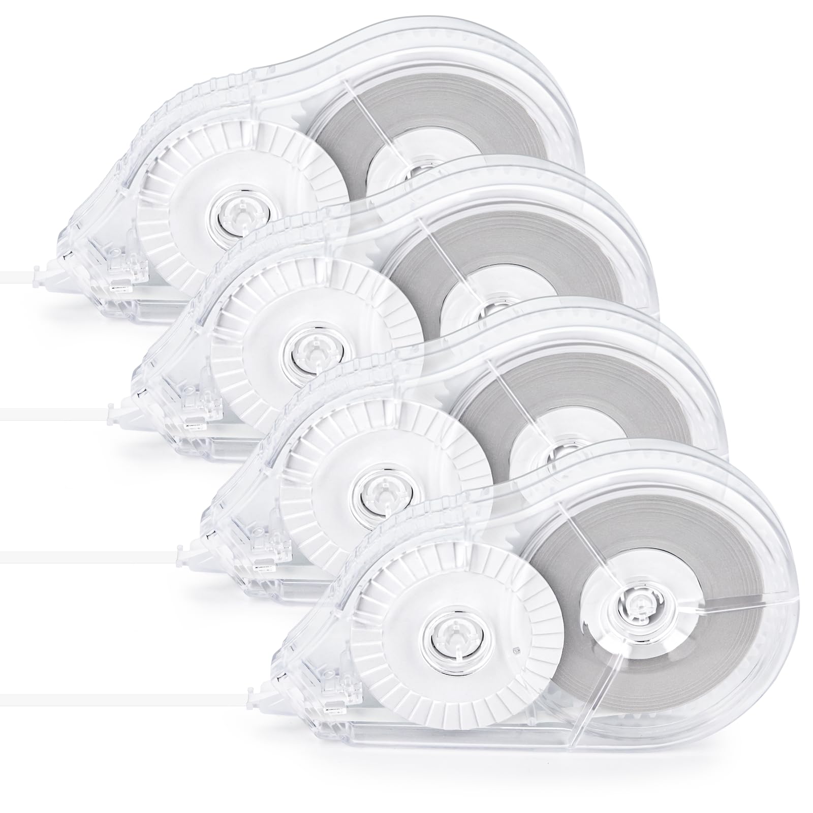 JEFURE 4 Pcs Correction Tape, 98.43 Ft, Tear-Resistant | White Wrong Out Tape Applicator…