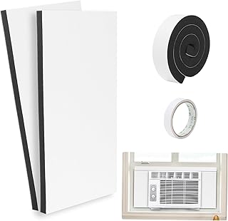 HOXHA Air Conditioner Foam Insulation Window Kit 2 Pack, AC Side Panels Kits, Air