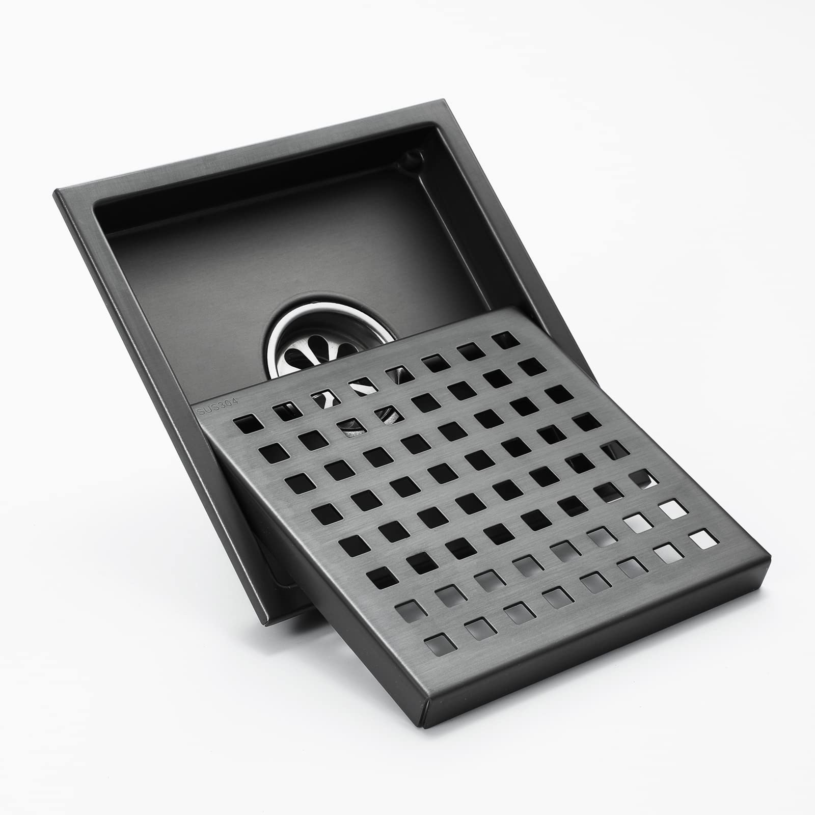 Desagüe de Piso de Ducha de 6 Pulgadas, Desagüe de Ducha Cuadrado