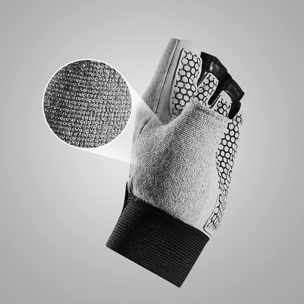 Guanti da allenamento for uomini e donne, guanti for esercizi a mezza delle dita, guanti for fitness for sollevamento pesi, guanti da esterno sportivi, guanti da allenamento antiscivolo, resi