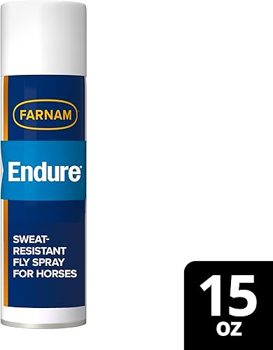 Miniatura 12 de Farnam Endure Spray para moscas resistente al sudor para caballos, protege contra la enfermedad de Lyme, 15 onzas