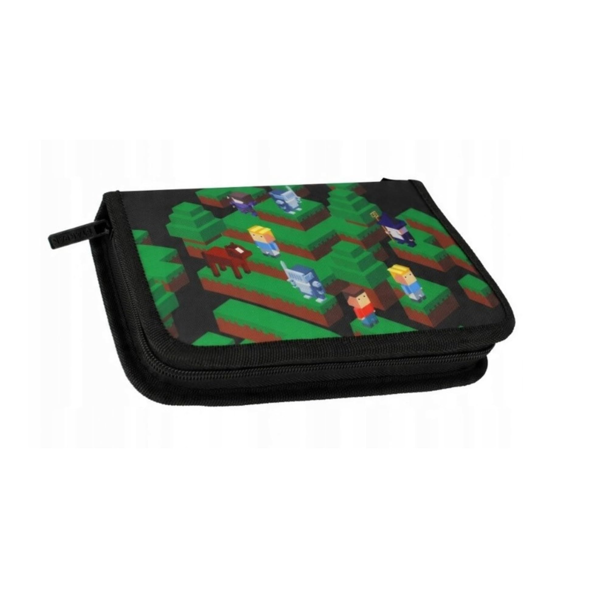 PASO - Schulranzen für Jungen und Mädchen, 4er-Set - Schul-Rucksack für Kinder mit Federmäppchen - Schuhbeutel und Hausaufgabenheft- Game Motiv