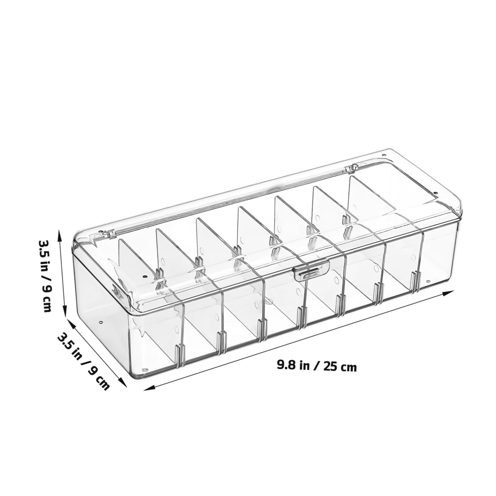 LABRIMP Boîte de Rangement pour Câbles pour Organiser et Stocker Les Câbles de Données 2 Pièces en Plastique Transparent Étiquettes et Attaches, Portable