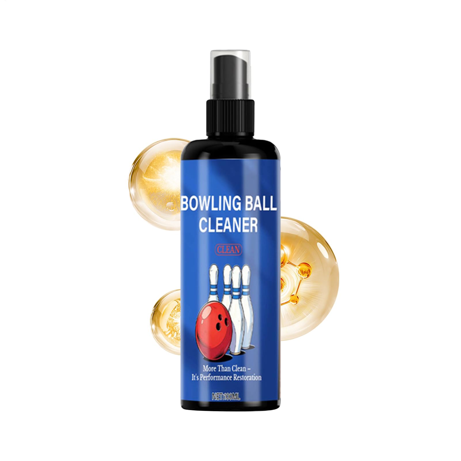Bowling Cleaner | 100ml Polishing Spray with Towel,Bowling Accessories | for Beginners Bowlers Men Women Gym Billiards Golf Fastball