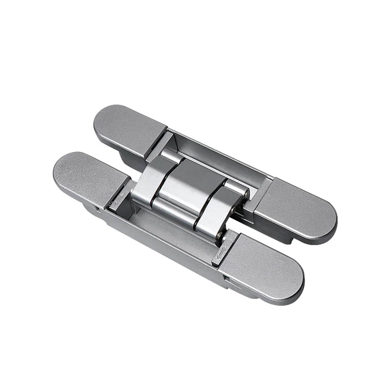 CLEUFWKO 1pcs Invisible door hinge Invisible door hinge hidden three-dimensional adjustable cross wooden door outside open hidden door hinge(80KG-black)
