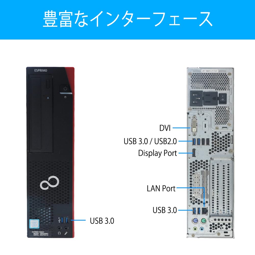 Amazon.co.jp: デスクトップパソコン 富士通 ESPRIMO D588 Windows11 