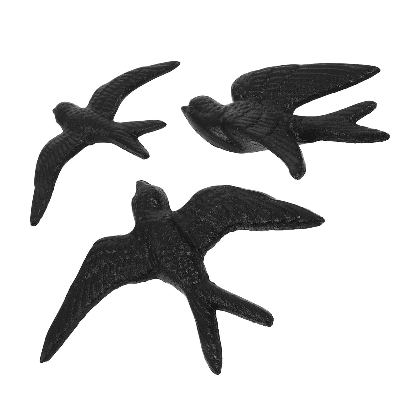 ORFOFE 3piezas Adornos De Pájaro De Hierro Fundido Para Decoración De Pared Esculturas De Pájaros Colgantes Rústicos Para Hogar Y Jardín Decoración Metálica Para Oficina Y Eventos