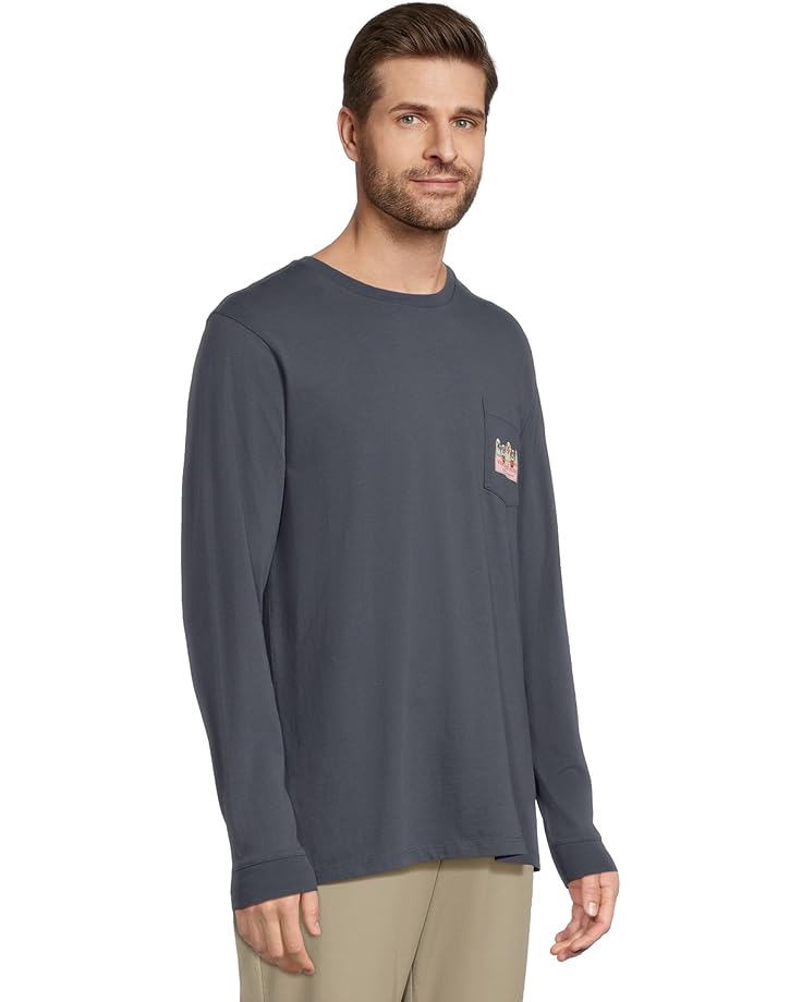 Vineyard Vines Ghost Pups Logo Box Long-sleeve Pocket Tee - #2 of 5